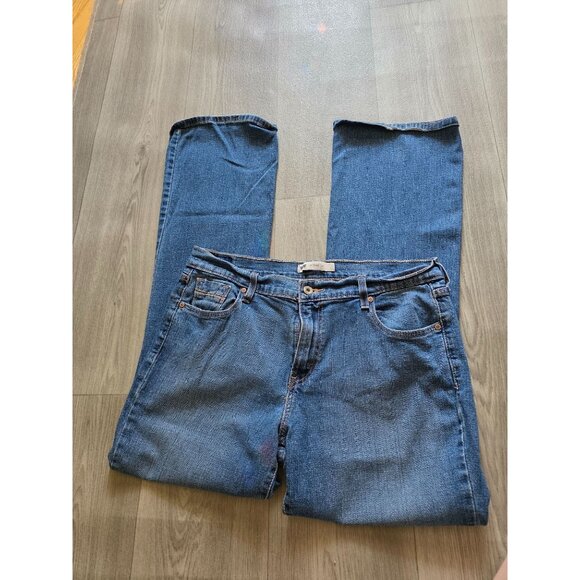 Levis 515 Bootcut Jeans Womens 14 Denim Blue Made In Egypt - Picture 2 of 5